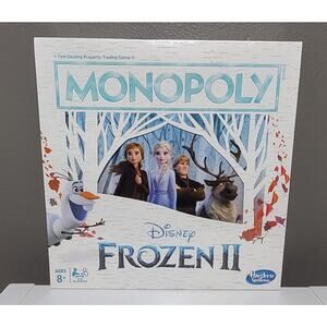 NEW - Monopoly Game - Disney Frozen 2 Edition Board Game for Ages 8 and Up